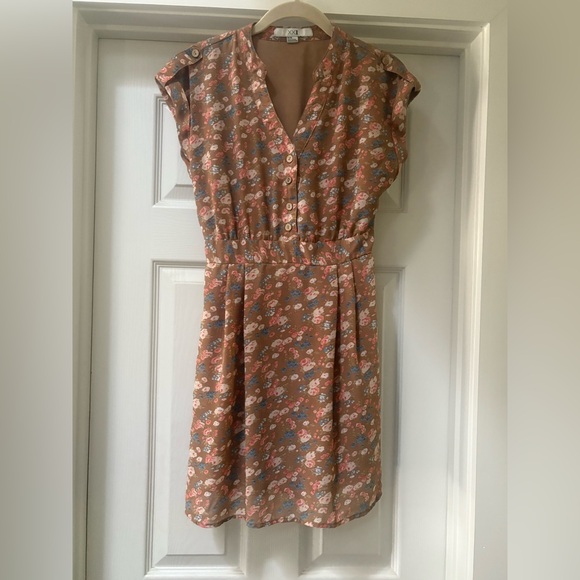 Forever 21 Floral Button-Front Mini Dress - Picture 1 of 6